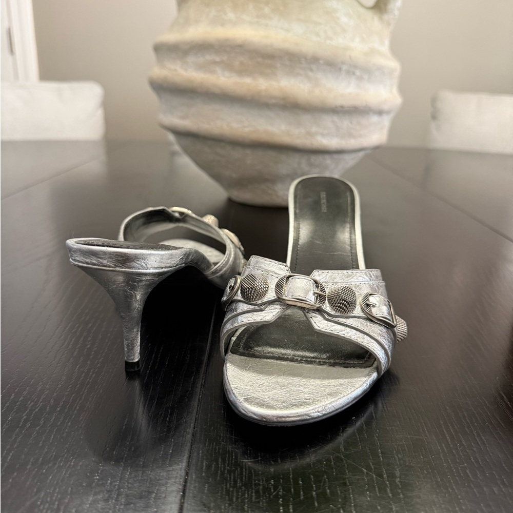 Balenciaga Silver Women Sandals